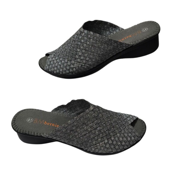 Bernie Mev Cyrene Womens Pewter Peep Toe Sandals EU Size 41  US Size 11 - Picture 2 of 9